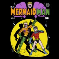 Mermaid Man breakdancing