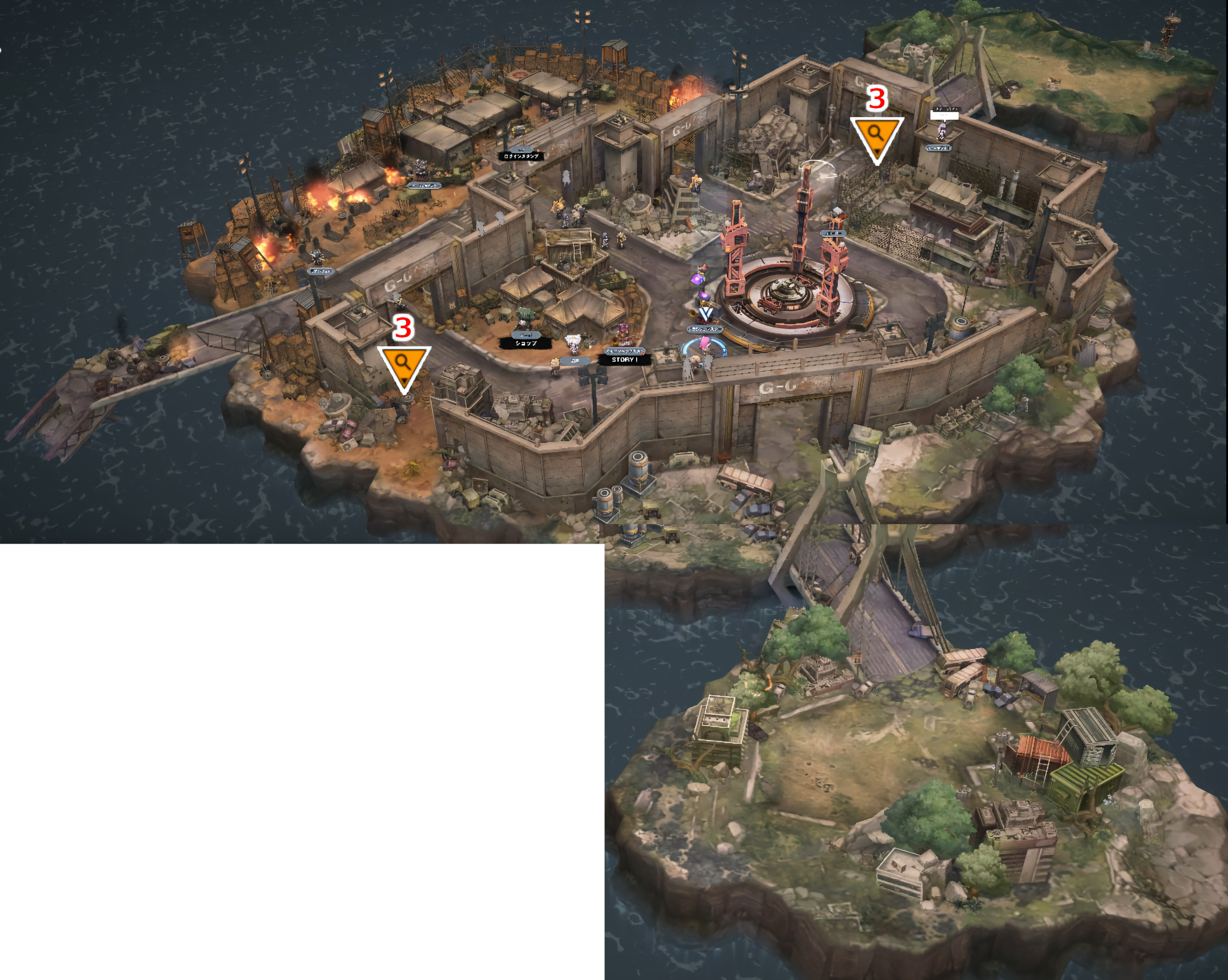 The Guard Post is a dusty, ruined city walled by big concrete walls. (from: https://www.flickr.com/)