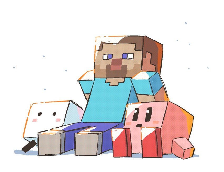 __kirby_steve_and_qbby_super_smash_bros_and_3_more_drawn_by_rariatto_ganguri__sample-817a19f8c2d97e677901df0ece2b36dc.jpg